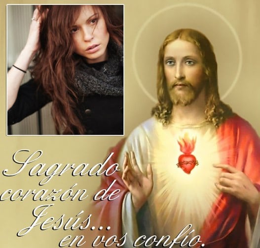 fotomontajes del sagrado corazon de jesus