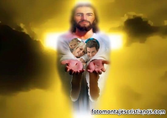 fotomontaje cristiano de jesus