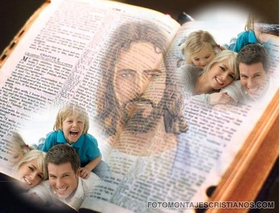 fotomontajes cristianos de jesus y la biblia