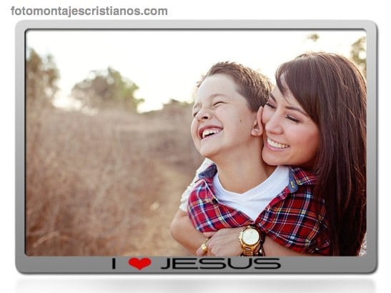 fotomontajes cristianos amo a jesus