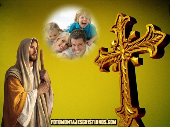 fotomontajes cristianos con jesus y la cruz